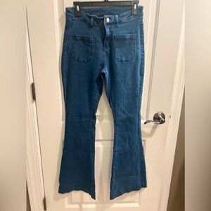 Flare Leg Jeans Sz M